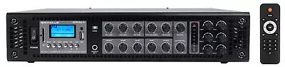 Rockville RCS180-6 180 Watt 6 Zone 70v Commercial/Restaurant Amplifier/Bluetooth • $219.95