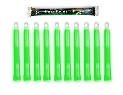  Military Grade - Premium Bright 6” ChemLight Emergency With Green Glow Sticks • $44.33