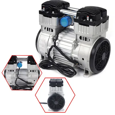 $220.21 • Buy Oilless Vacuum Pump Air Compressor Oil Free Piston Pump 7CFM 8Bar W/Silencer