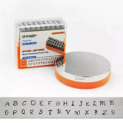 Professional Uppercase Metal Stamps Letter Punch Set (1/8”-3mm) Jewelry Stam... • $38.27