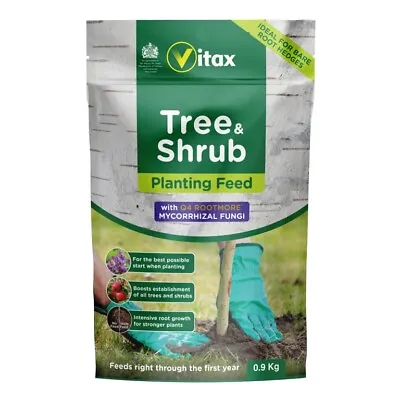 Vitax Tree & Shrub Planting Feed Food Fertliser + Q4 Rootmore Mycorrhizal 0.9kg • £9.95