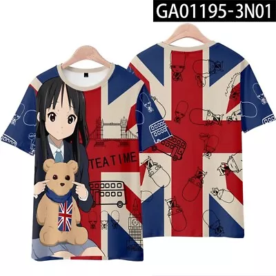 K-ON Anime Cosplay Casual Unisex T-shirt Short Sleeve Men Woman TEE H13 • $23.99