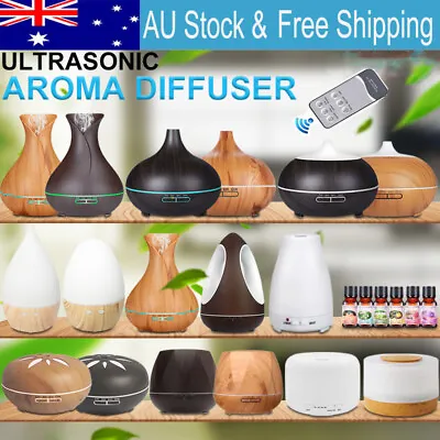 160-550ML Aroma Aromatherapy Diffuser LED Oil Ultrasonic Air Humidifier Purifier • $23.69