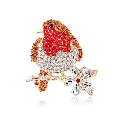 Fashion Full Crystal Rhinestone Bird Brooch Pin Corsage Women Men Jewelry Gift • £3.71