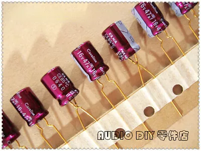 ELNA Gold-plated Copper Pin Cerafine 47uF/16V47uF Electrolytic Capacitor Audio • $4.31