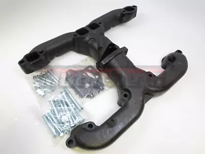 $169.98 • Buy Small Block Chevy SBC 283-350 V8 Ram Horn RAW Exhaust Manifold Header StreetRod