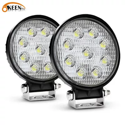 2x 4.5Inch Round 48W LED Work Light Fog Lamp Spot Beam For Offroad SUV Truck • $48.39