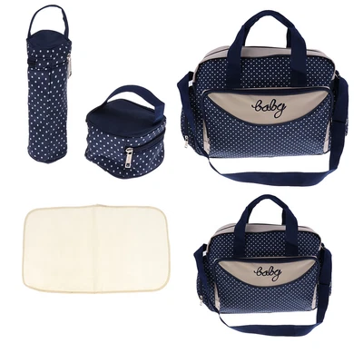 £37.85 • Buy 5 Pieces Baby Diaper Bag Yummy Mummy Maternity Diaper Bags Sets Travel Bottle