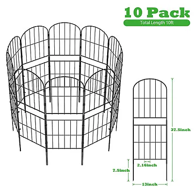 10PCS Rustproof Decorative Garden Fence Panel 37.5  X 10ft Animal Barrier Border • $23.74
