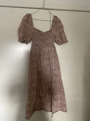 $20 • Buy Seed Leopard Print Shirred Dress 14