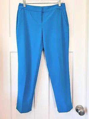 Vince Camuto Blue Stretch Ankle Cropped Career Pants Trousers 4P • $12.99