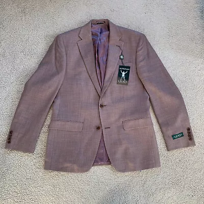 NWT Mens Ralph Lauren 38R Reg Ultraflex Blazer Suit Jacket Plum Purple $199 MSRP • $79.99