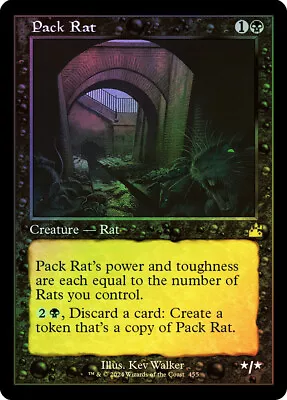 MTG FOIL Pack Rat Retro Frame  - Ravnica Remastered • $3.69