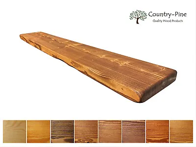 £26.95 • Buy Rustic Floating Shelf / Shelves **8 Different Colour Choices** (Rustic Edge)