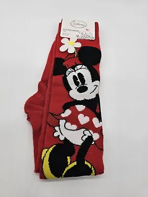 Disney MINNIE MOUSE  3D Knee Highs Fits Sizes 9-11 Socks 1 Pair NWT Minnie!! • $7