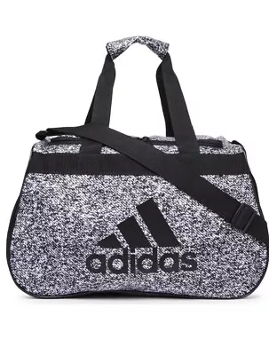 NWT ADIDAS DIABLO SMALL DUFFEL Gym Bag For Women/Men/Big Boy Grey/Black Logo • $22.99