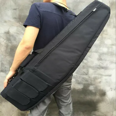 100CM / 120CM Tactical Rifle Gun Carbine Bag Range Padded Soft Case Shotgun • £22.93