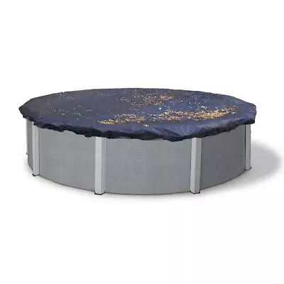 Blue WavePool Cover 31'x31' Round Black Leaf Net Above Ground Heavy Duty Outdoor • $106.86