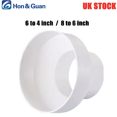 £11.99 • Buy Hon&Guan Duct Pipe Adapter Reducer Increaser Converter For Grow Tent Ventilation