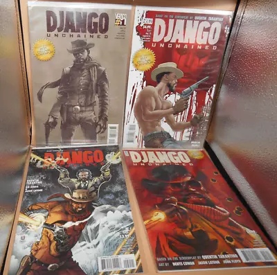 $29.99 • Buy Lot Of 4 Django Unchained #1,2,3,5, 1st Print 2013 Vertigo Comic Book Oscar Win.