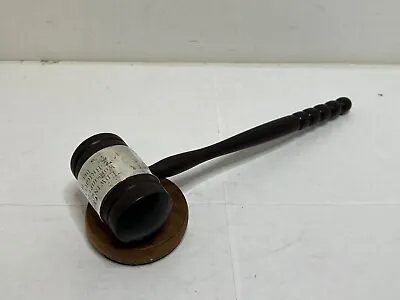 Vintage 1949 Masonic Worshipful Master Presentation Gavel Brightwood #43 Masons • $19.99