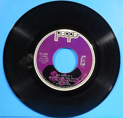 James Brown Hot Pants Vinyl 7  45 Rpm 1971 Original Great Condition! Vg+!! • $9.99