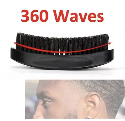 360 Curved Wave Brush For Men - Medium Hard Palm Wave Hair Brushes • $14.99