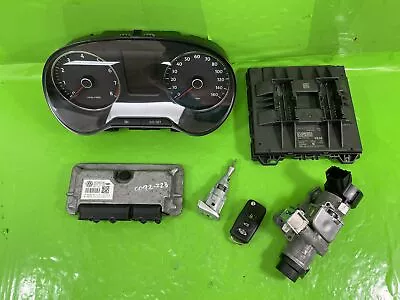 Vw Polo Mk5 Ecu Kit Speedometer Lock Set Bcm Module Key 1.4 Tsi Petrol 2010-2014 • £112.13