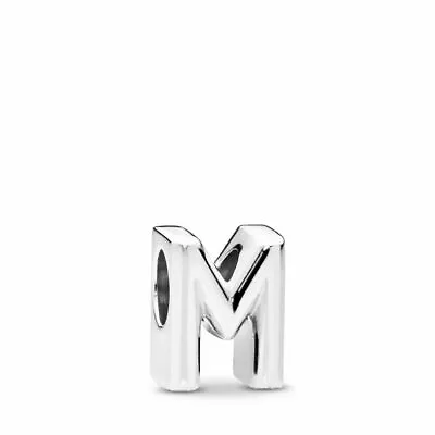 PANDORA Charm Sterling Silver ALE S925 LETTER INITIAL M 797467 • $33.99