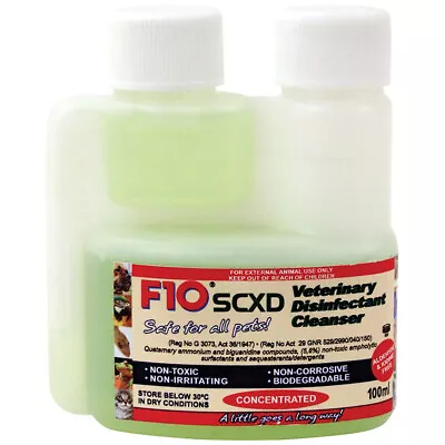 F10 SCXD Veterinary Disinfectant Cleanser 100ml • £17.95