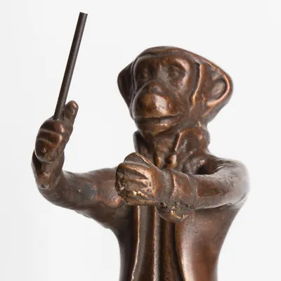 Vintage Bronze Monkey Conductor Chorus Master  Orchestra Leader Figurine  • $20.99