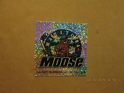 IHL Manitoba Moose Vintage Ciirca 1990's Style#2 4 Inch Team Logo Hockey Sticker • $15