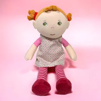 HABA Snug Up Roya - 10  Soft Doll With Fuzzy Red Pigtails And Embroidered Face • $14.79