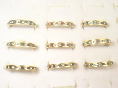 **** 9... Rings Band  Designer  With  Swarovski Crystals Wholesale Lot 006.9 • $13.95