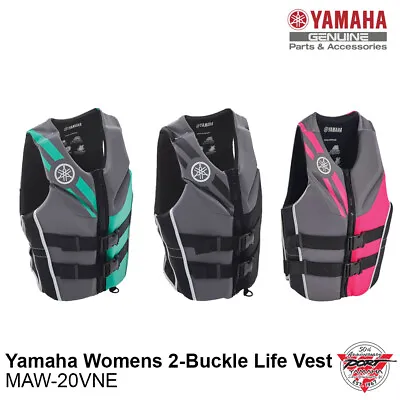 Yamaha Women's Neoprene 2-Buckle Life Jacket PFD Vest Multiple Colors MAW-20VNE • $151.73