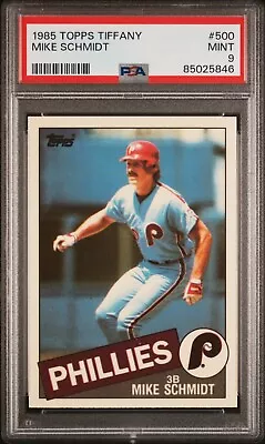 1985 Topps Tiffany #500 Mike Schmidt - PSA 9 • $37.95