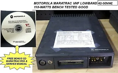 $79.95 • Buy MOTOROLA MARATRAC VHF LOW BAND 42-50Mhz 110-WATT 2-WAY RADIOS