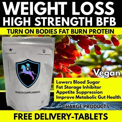Fat Burn Tablets High Strength 1000mg Natural Fatburn Protein Weight Loss BFB • £8.99