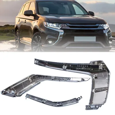 3Pcs Front Bumper LH Chrome Trim Molding For Mitsubishi Outlander 2016-2020 NEW • $32.48