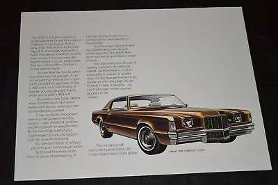 1972 Pontiac Grand Prix Coupe Original Dealer Advertisement Print Ad 72 • $9.99