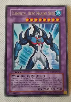 Yugioh Elemental Hero Marine Neos TAEV-EN041 1st Edition Rare Yugioh Card 1 • £6.99