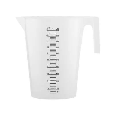 Measuring Jug Stackable Graduated 5 Litre Polypropylene Plastic Measure Jugs • $15.60