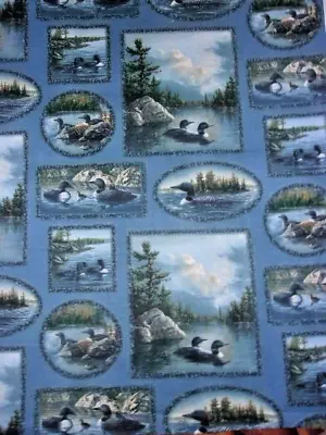 Mallard Duck Family Colorful Vintage Cotton Fabric 27  X 44  • $6.99
