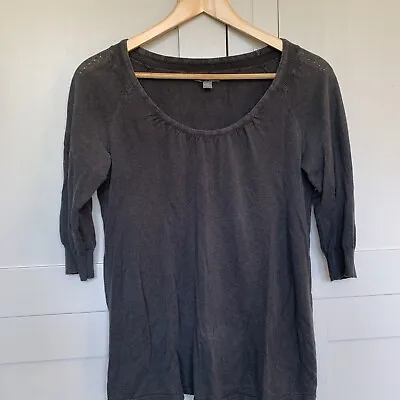 Gap Grey Knitted Linen Top Size M • £6