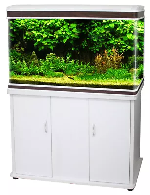 $709.99 • Buy BIOPRO (WHITE) Aquarium Fish Tank + Cabinet Option 268L LED Pump/Filter D-1000MH