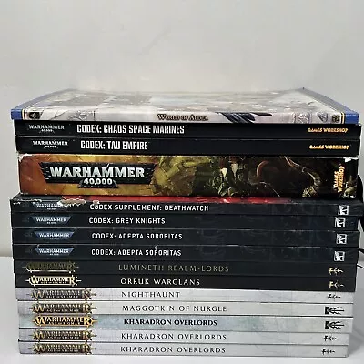 Warhammer 40K Codex Supplement Age Of Sigmar Hardcover RPG Battletome Chaos • $14.96