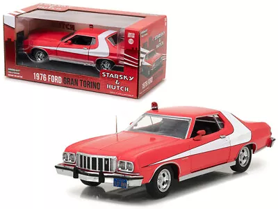 1976 Ford Gran Torino Red W White Stripes Starsky Hutch 1975-1979 TV Series 1/24 • $44.75