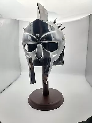 Metal Trojan Helmet With Stand Adult Size MF Doom Mask Spikes  • $200