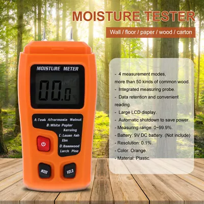  Damp Meter For Walls And Floors Humidity Checker Moisture Tester • £13.58