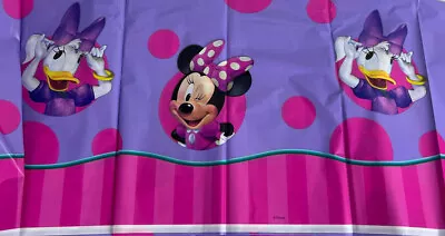 Disney Minnie Mouse Daisy Duck Purple Pink Polka Dot Y2K Party Tablecloth NOS • $6.49